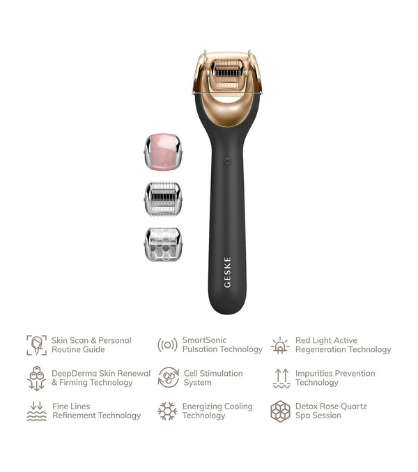 Gesichts-Micronadelroller - Geske : Black Gold - 4