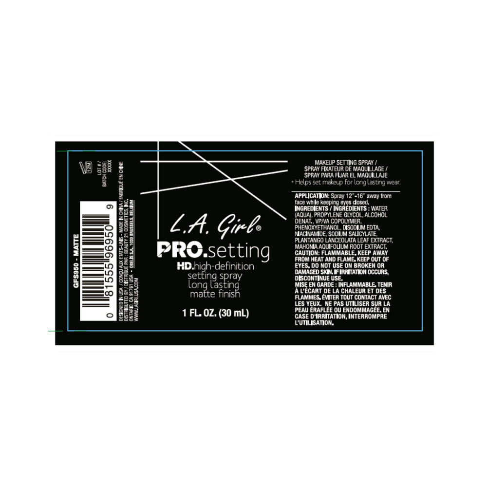 Sprühen Sie Make-up-Fixierer - Pro-Einstellung - L.A. Girl - 1
