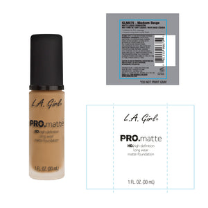 Pro Matte Foundation - L.A. Girl : Medium Beige - 2
