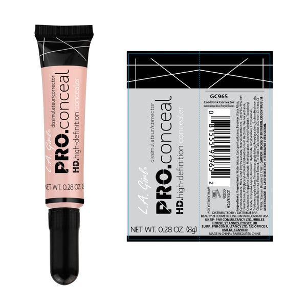 Corrector Líquido - Pro Conceal Hd Concealer - L.A. Girl : Cool Pink - 2