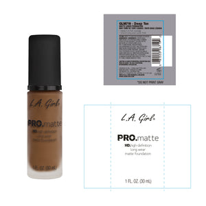 Pro Matte Foundation - L.A. Girl : Deep Tan - 2