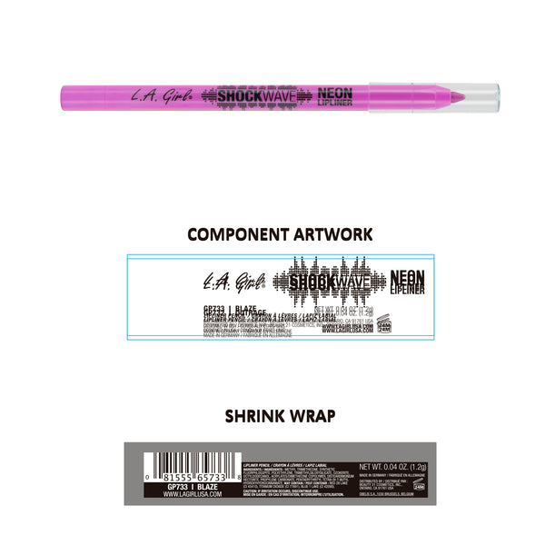 Shockwave Neon-Lippenstift - L.A. Girl : Blaze Fuchsia - 2