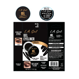 Gel-Eyeliner-Kit - L.A. Girl : Jet Black - 1