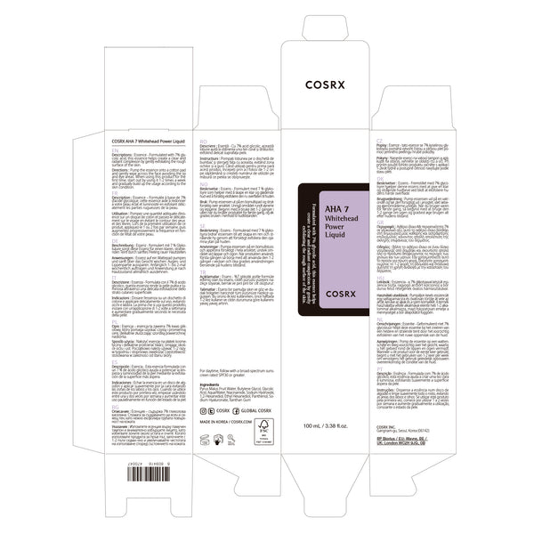 Chemisches Peeling AHA 7 Whitehead Power Liquid - Cosrx - 4