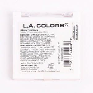 6-farbige Lidschatten-Palette - L.A. Colors - 2