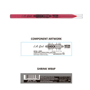 Shockwave Neon-Lippenstift - L.A. Girl : Fiery Red - 2