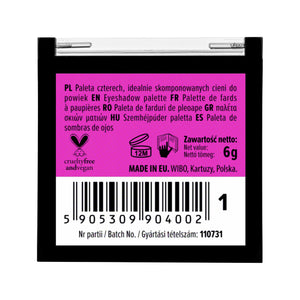 Lidschatten-Quattro-Palette - Wibo : 1 - 2