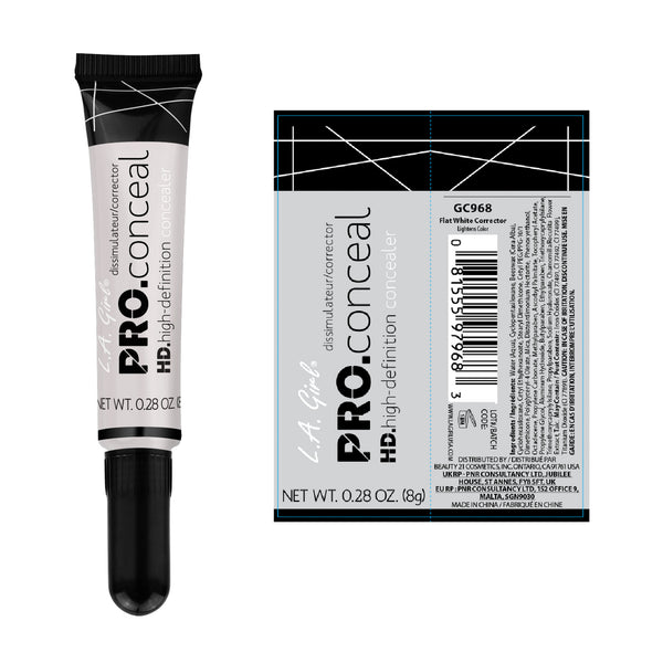 Corrector Líquido - Pro Conceal Hd Concealer - L.A. Girl : Flat White - 2