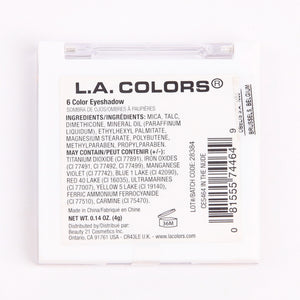 6-farbige Lidschatten-Palette - L.A. Colors : In the Nude - 2