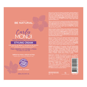 Defined Rizos Cream - Curly Monoi Styling-Creme 200ml - Be Natural - 2