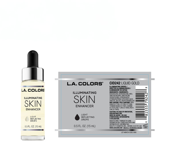 Skin Enhancer Liquid Illuminator - L.A. Colors : Liquid Gold - 2