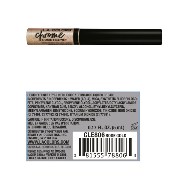 Flüssiger Eyeliner - L.A. Colors : Rose Gold - 3
