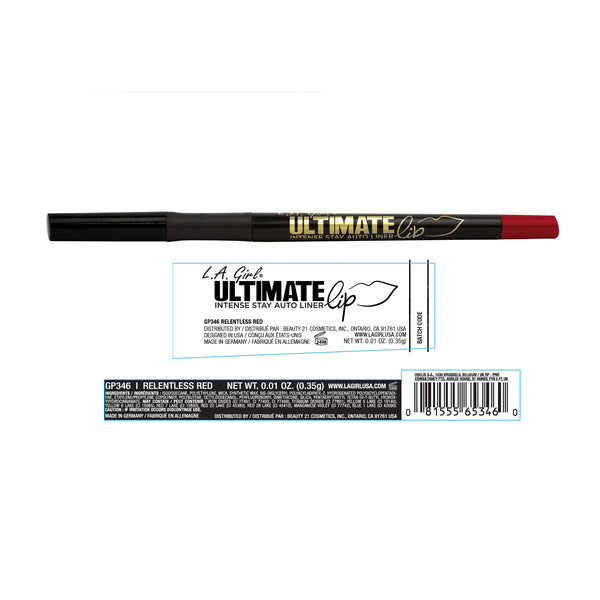 Automatischer Lippenstift - Ultimativ intensiv - L.A. Girl : Relentless Red - 2