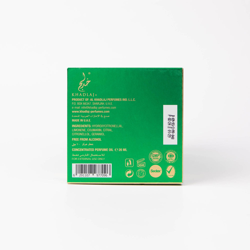 Parfümiertes Öl für Frauen Malika Green 15ml - Khadlaj - 1