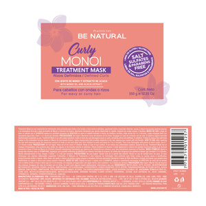 Curly Monoi Maske für definierte Locken 350gr - Be Natural - 2