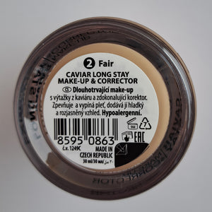 Makeup &amp; Concealer - Caviar Long Stay - Dermacol : Base de maquillaje y corrector caviar - 02 - 2