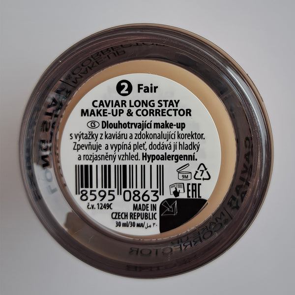 Makeup &amp; Concealer - Caviar Long Stay - Dermacol : Base de maquillaje y corrector caviar - 02 - 2