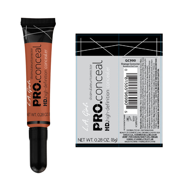 Corrector Líquido - Pro Conceal Hd Concealer - L.A. Girl : Orange corrector - 2