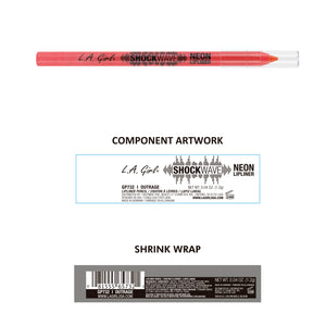 Shockwave Neon-Lippenstift - L.A. Girl : Outrage Coral - 2
