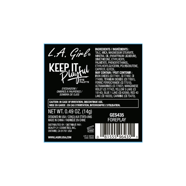 Lidschatten-Palette in limitierter Auflage – Keep It Playful - L.A. Girl : Foreplay - 4