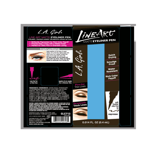 Art Liner Matter Eyeliner - L.A. Girl : Expresso - 2