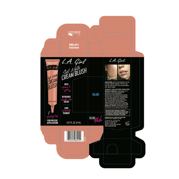 Weiches, mattes Creme-Rouge - L.A. Girl : Rosebud - 2
