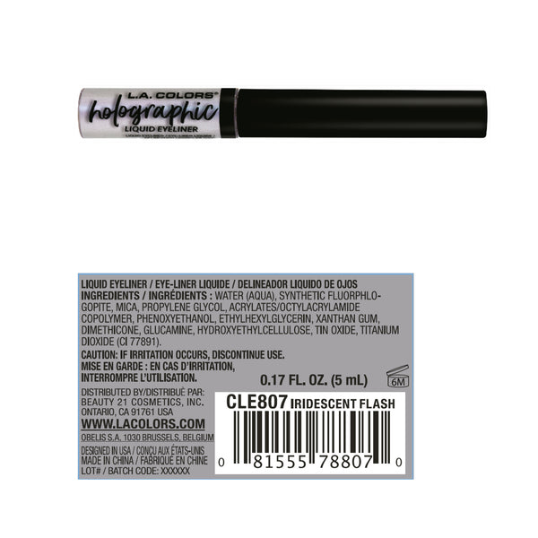 Flüssiger Eyeliner - L.A. Colors : Holographic Iridescent Flash - 3