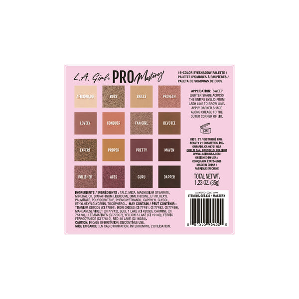 Schattenpalette - Pro Schattenpalette - L.A. Girl : Mastery - 2