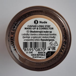 Makeup &amp; Concealer - Caviar Long Stay - Dermacol : Base de maquillaje y corrector caviar - 03 - 2