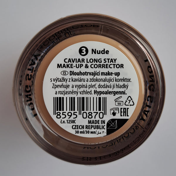Makeup &amp; Concealer - Caviar Long Stay - Dermacol : Base de maquillaje y corrector caviar - 03 - 2