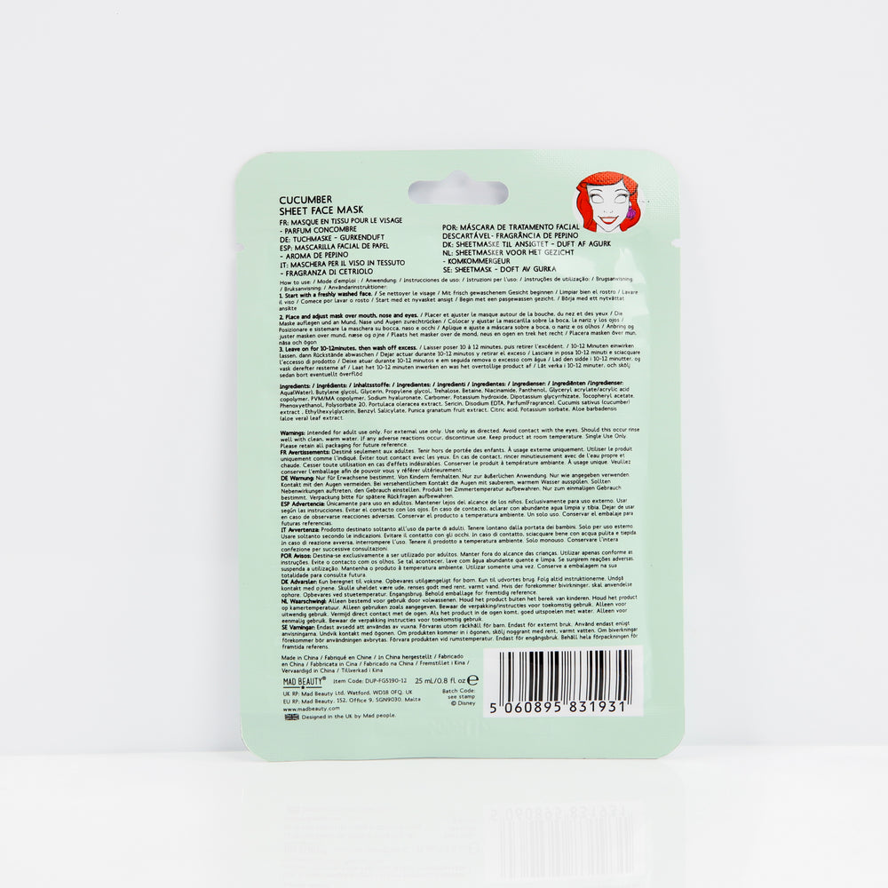 Ariel Gesichtsmaske - Disney Prinzessinnen - Mad Beauty - 1