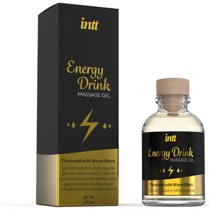 Küssbares Massagegel mit Energy-Drink-Aroma - 30 ml - Intt - 1