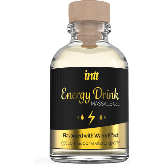 Küssbares Massagegel mit Energy-Drink-Aroma - 30 ml - Intt - 1