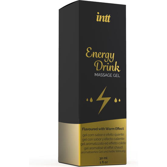Küssbares Massagegel mit Energy-Drink-Aroma - 30 ml - Intt - 3