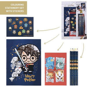 Colorierbarer Harry Potter Blue Schreibwaren-Set - Cerdá - 1