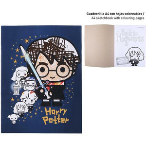 Colorierbarer Harry Potter Blue Schreibwaren-Set - Cerdá - 3