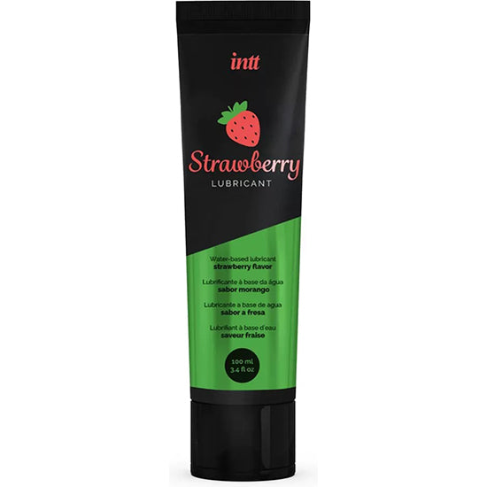 Wasserbasiertes Gleitmittel 100ml - Erdbeere - Intt - 1