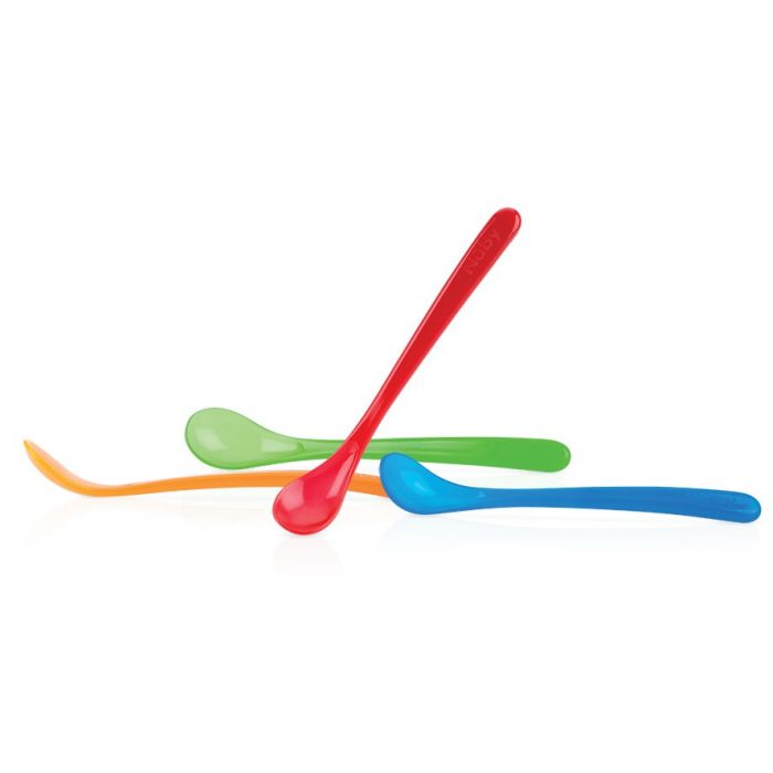 Langstieliger Löffel - 4 Einheiten - 6m+ - Nuby - 1