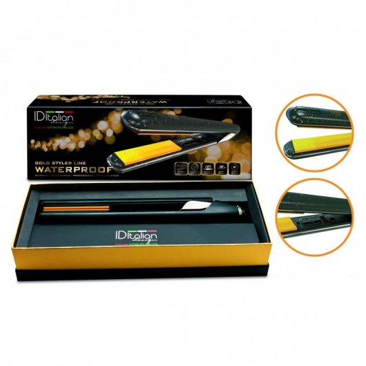 Wasserdichter Gold Styler Keramik Haarglätter - Id Italian Design - 1