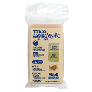 Schwammseife - Schwamm + Seife 2-in-1 - 120 Gramm - T.taio : Avena - 2