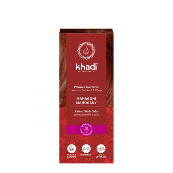 Natürliches Henna-Färbemittel - Kastanien-Mahagoni 100 g - Khadi - 1