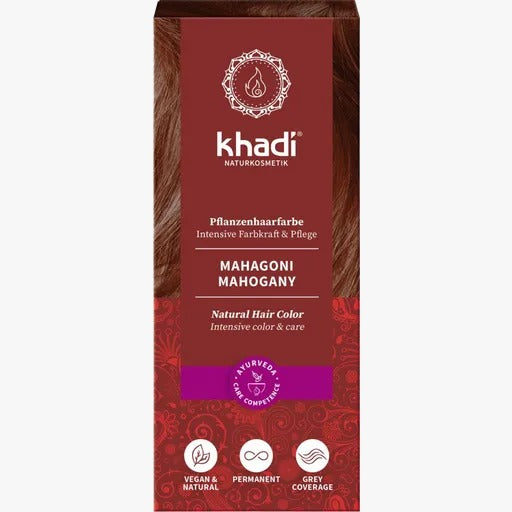 Natürliches Henna-Färbemittel - Kastanien-Mahagoni 100 g - Khadi - 1