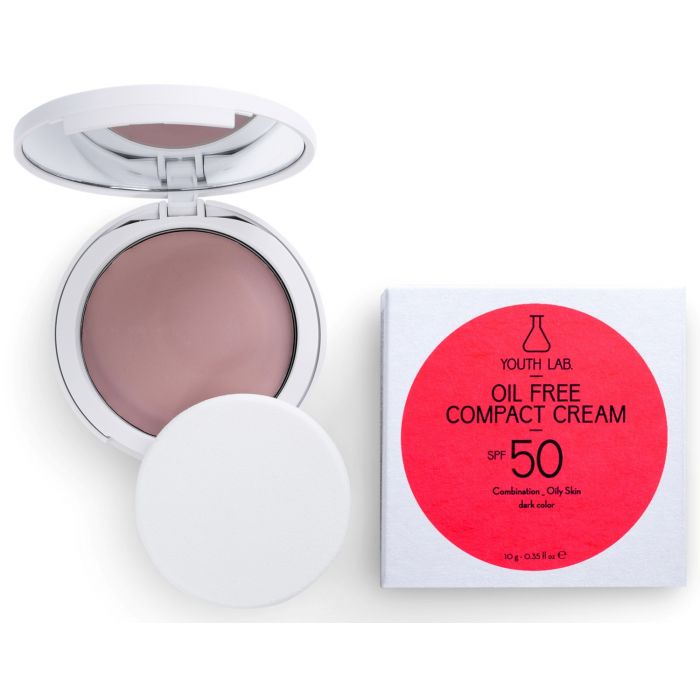 Kompakte Creme mit Farbe LSF 50 ohne Öl - Dunkle Farbe - Youth Lab - Youthlab - 1