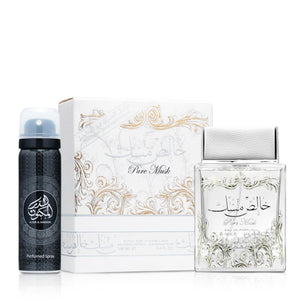 Eau de Parfum Pure Musk 100ml + Deodorant 50ml - Lattafa - 1