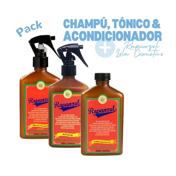 Rapunzel Shampoo, Tonic und Conditioner Pack - Lola Cosmetics - 1