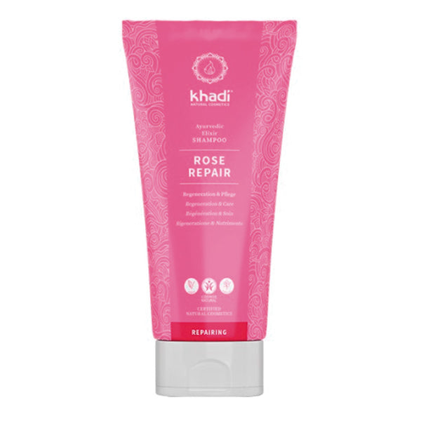 Rosa reparierendes Shampoo 200 ml - Khadi - 1