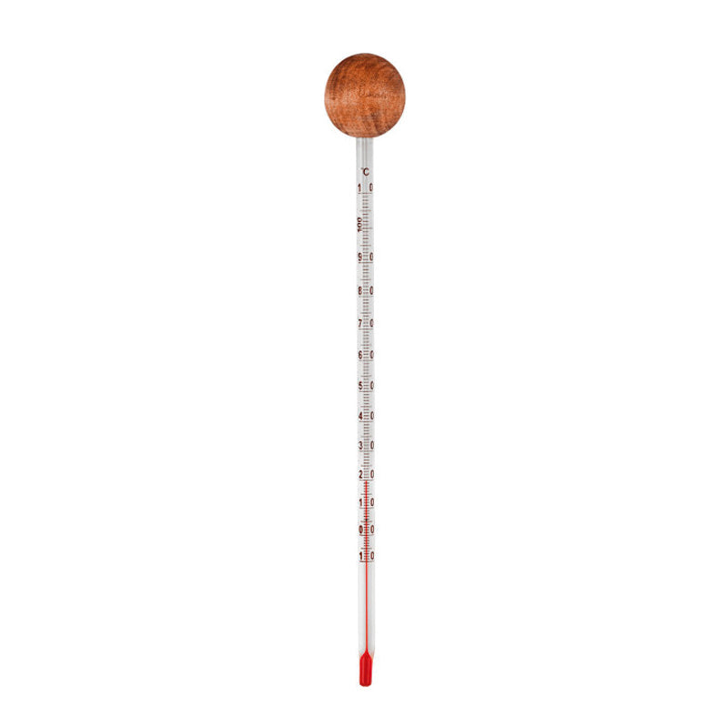 Analoges Glas- und Holzthermometer ohne Quecksilber - Khadi - 1