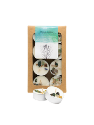 Aromatisierte Teelichter von CanVela - Khadi : Aires de Montaña - 1
