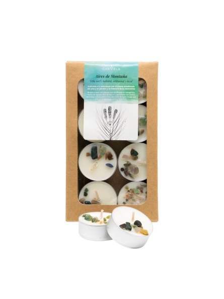 Aromatisierte Teelichter von CanVela - Khadi : Aires de Montaña - 1