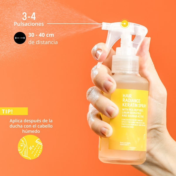 Entwirrendes Haarspray Hair Radiance Keratin Spray - Freshly Cosmetics : 100ml - 4